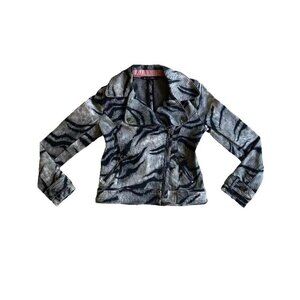 ZEBRA PRINT MOTO JACKET